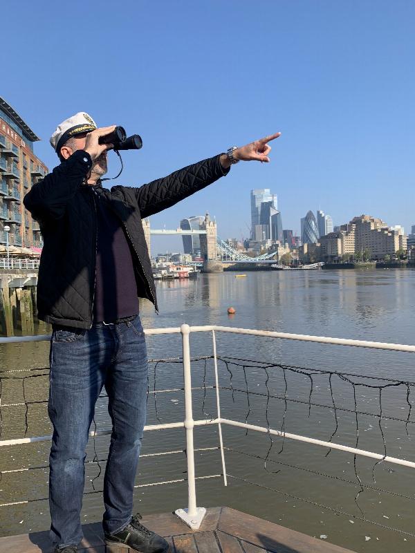 Beside Tower Bridge in London